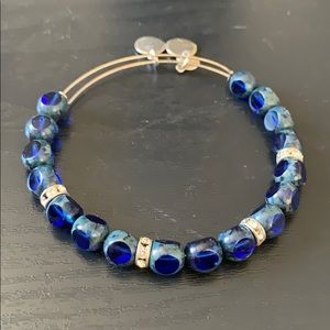 Alex and Ani Blue Beaded Bangle